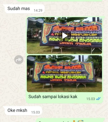 Pengiriman Papan Bunga Sutera Narada