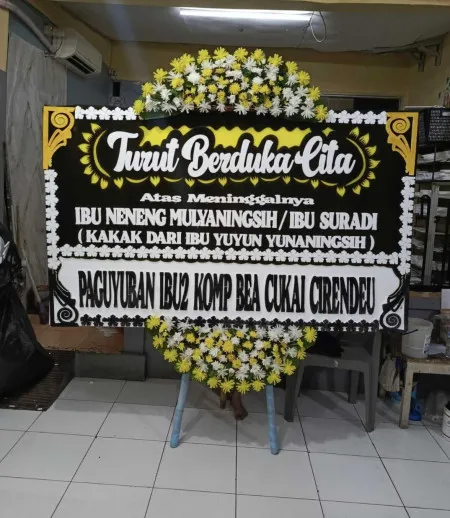 Papan Bunga Duka Sutera Narada